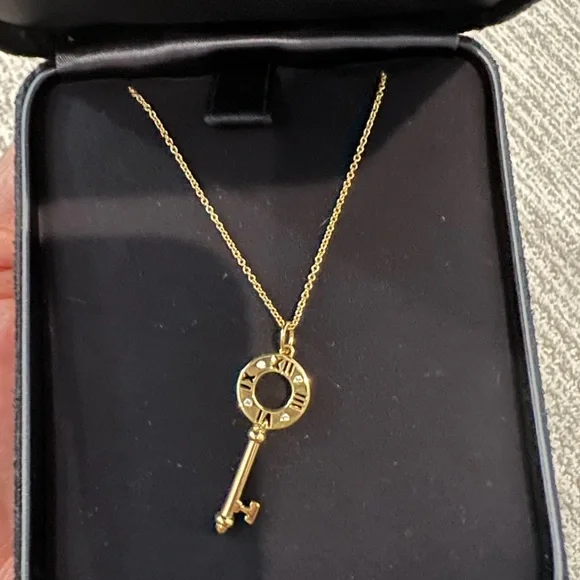 Tiffany and Co 18k gold and Diamond Necklace - Picture 2 of 5